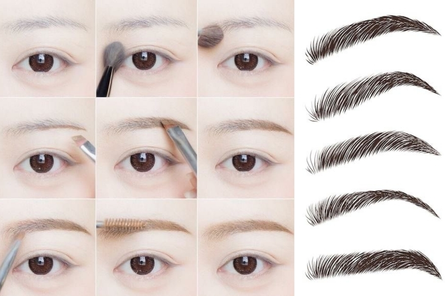 Vẽ dáng mày phù hợp với tỷ lệ khuôn mặt