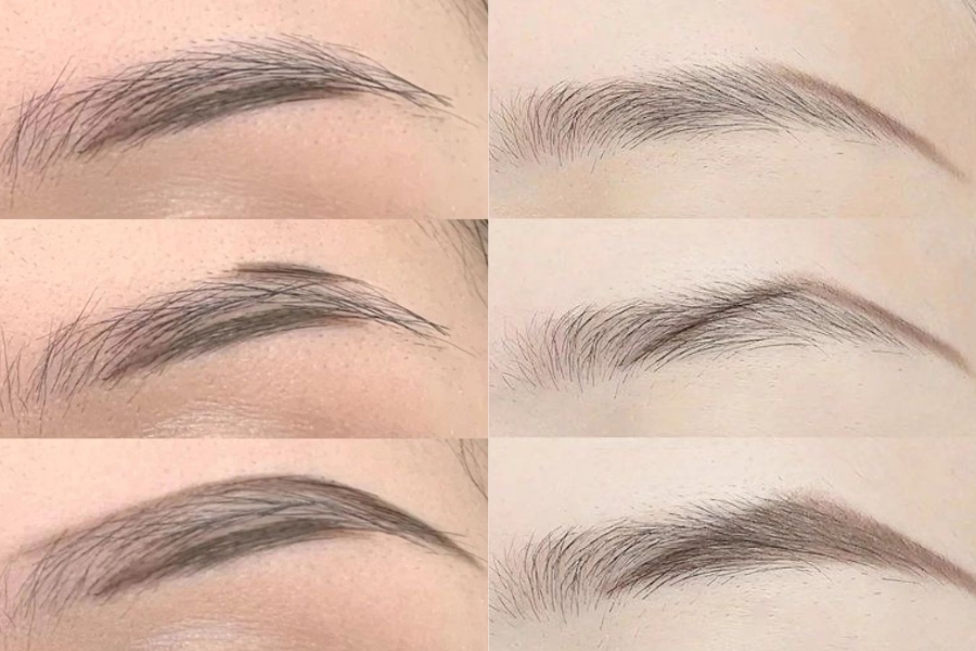 Dùng dao cạo bớt các sợi lông mày mọc lan ra ấn đường Dùng dao cạo bớt các sợi lông mày mọc lan ra ấn đường