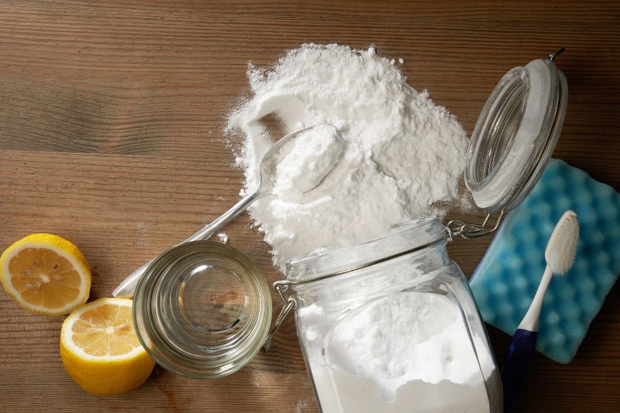 Không sử dụng baking soda để trị mụn cám Không sử dụng baking soda để trị mụn cám