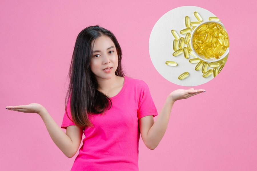 Trong trường hợp da dầu mụn, bạn không nên để vitamin E qua đêm