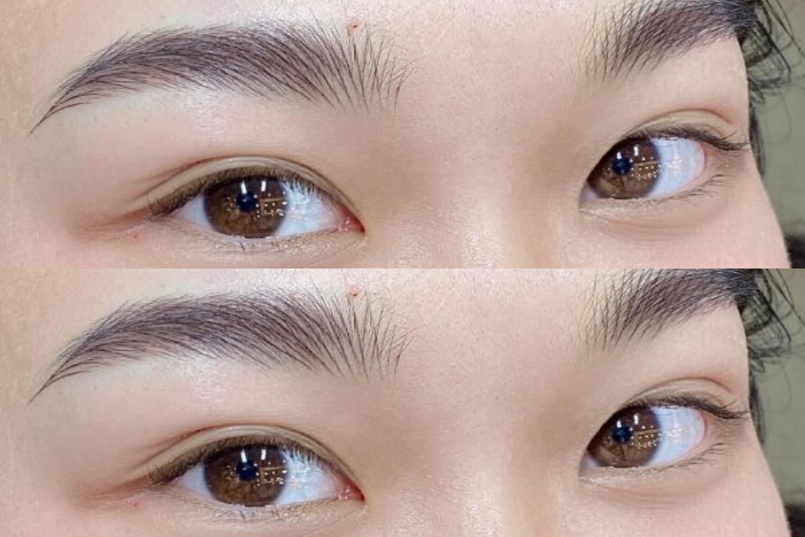 Chân mày nâu khói cho khuôn mặt bừng sáng và thanh thoát hơn