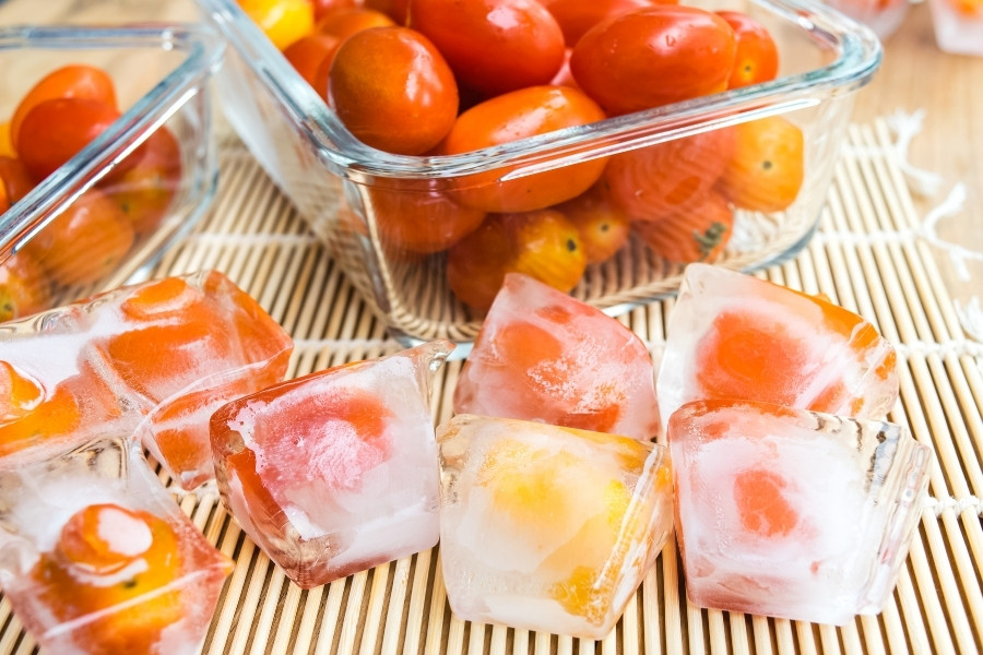 Kiên nhẫn sử dụng mặt nạ cà chua đông đá sau một thời gian ngắn bạn sẽ thấy da mặt tươi sáng và đẹp hơn rõ rệt mặt nạ cà chua đông đá