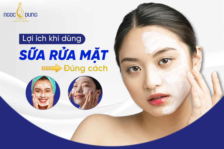 cách dùng sữa rửa mặt