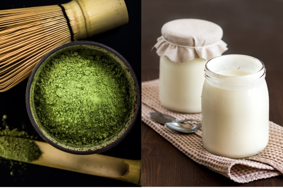 Mặt nạ trà xanh và sữa chua tái tạo làn da tươi trẻ rạng ngời mặt nạ trà xanh và sữa chua