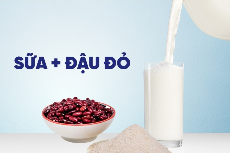 Cách trị thâm mụn bằng sữa tươi không đường và bột đậu đỏ