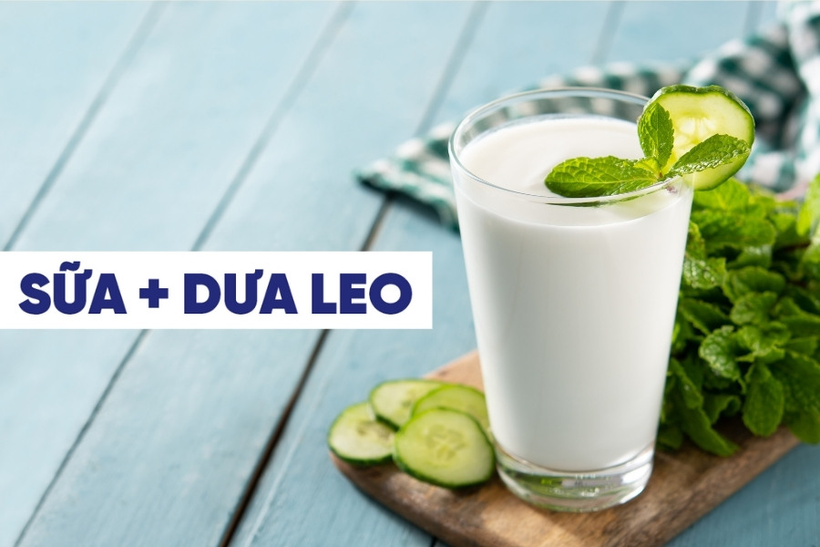 Se khít lỗ chân lông,trị thâm mụn hiệu quả với sữa tươi và dưa leo