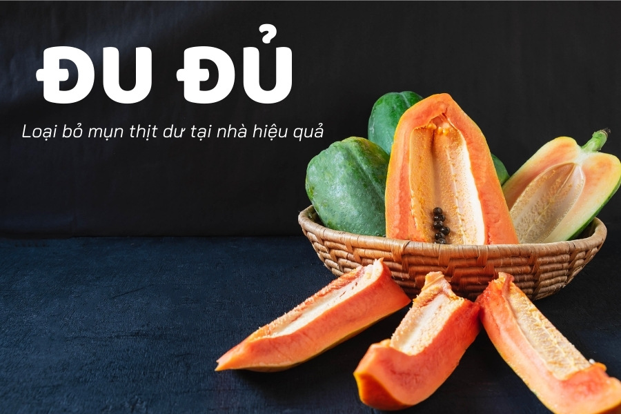 Đu đủ loại bỏ mụn thịt trên mũi một cách hiệu quả Đu đủ loại bỏ mụn thịt trên mũi một cách hiệu quả