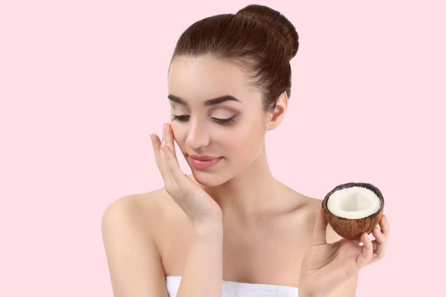 Dầu dừa có thể dùng làm tẩy trang giúp da sạch sâu
