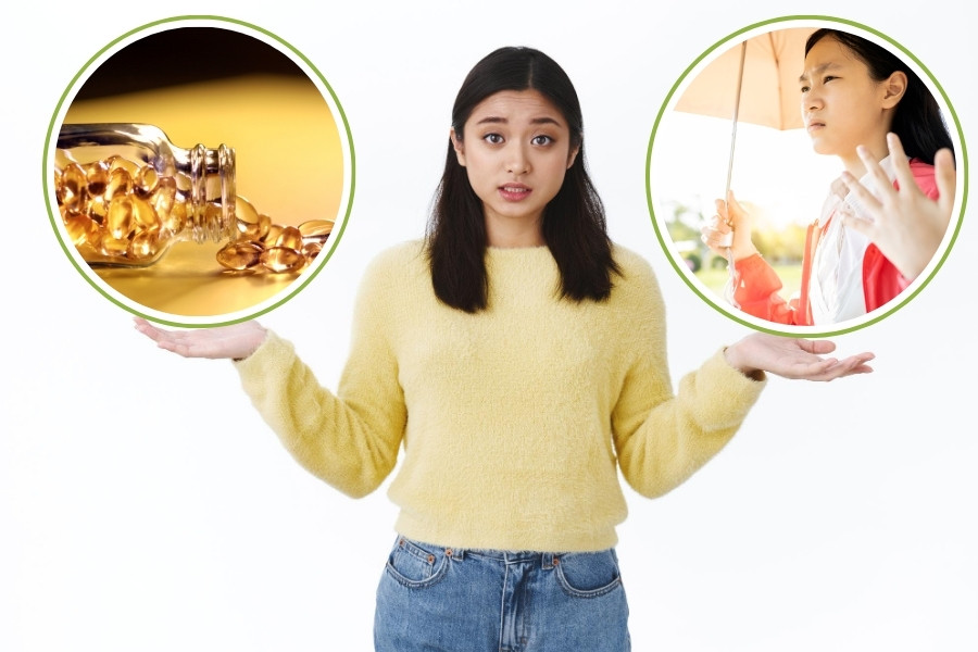 Việc sử dụng vitamin E có thể khiến làn da nhạy cảm hơn với ánh nắng