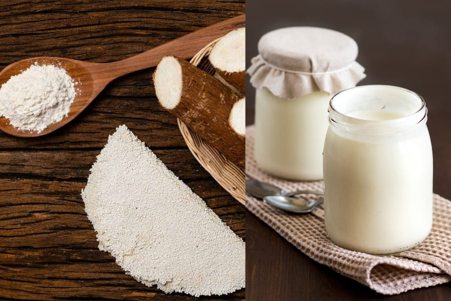 giúp da mịn màng với mặt nạ bột sắn dây sữa chua Làm dịu da, giúp da mịn màng với mặt nạ bột sắn dây sữa chua