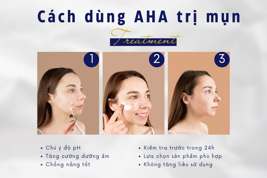 Cách dùng AHA an toàn, không bị đẩy mụn mất kiểm soát Cách dùng AHA an toàn, không bị đẩy mụn mất kiểm soát