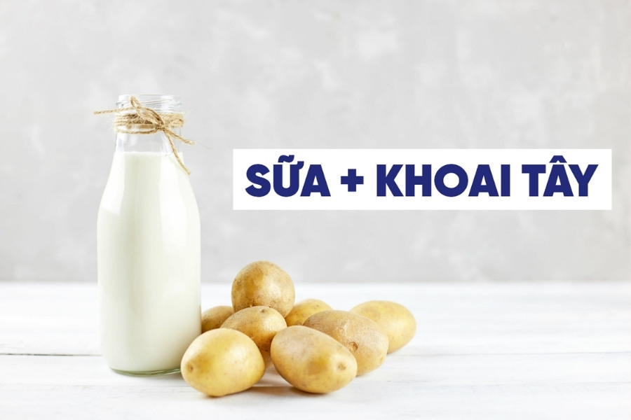 Giảm thâm mụn hiệu quả với mặt nạ sữa tươi không đường và khoai tây