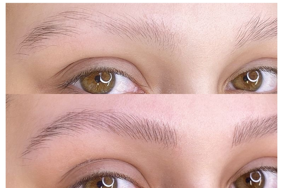 Sơ tán mi là kiểu chân mày mọc rời rạc, sợi lông mày mỏng và nhạt màu