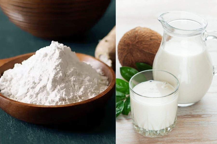 cải thiện da khỏe mạnh hơn với mặt nạ bột sắn dây với sữa tươi Làm sạch da, cải thiện da khỏe mạnh hơn với mặt nạ bột sắn dây với sữa tươi