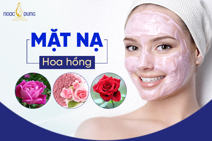 đắp mặt nạ hoa hồng