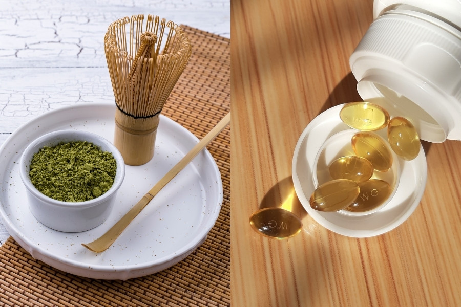 Mặt nạ trà xanh vitamin e nuôi dưỡng làn da sáng khỏe mịn màng mask trà xanh và vitamin E