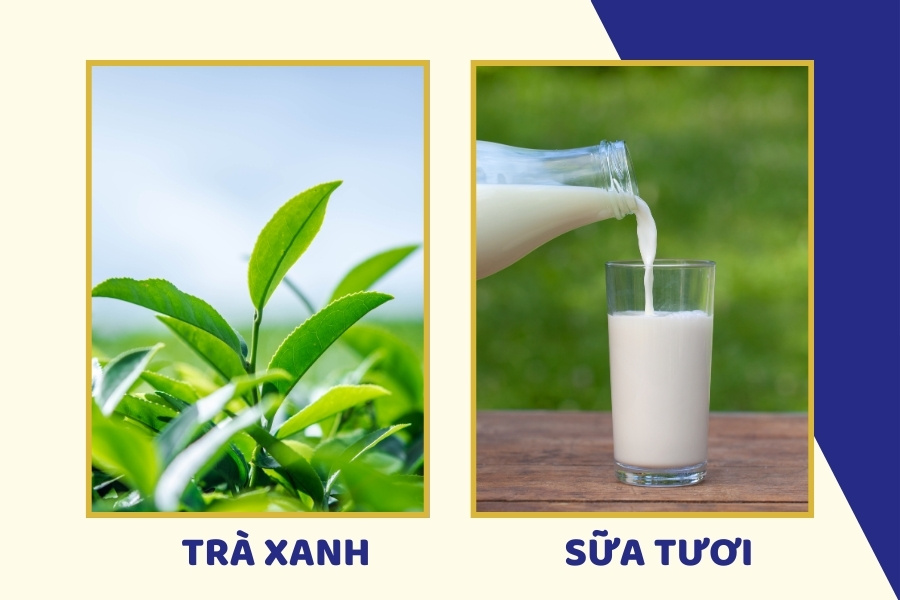 Cách trị mụn bằng trà xanh và sữa tươi giúp bạn lấy lại làn da sáng mịn