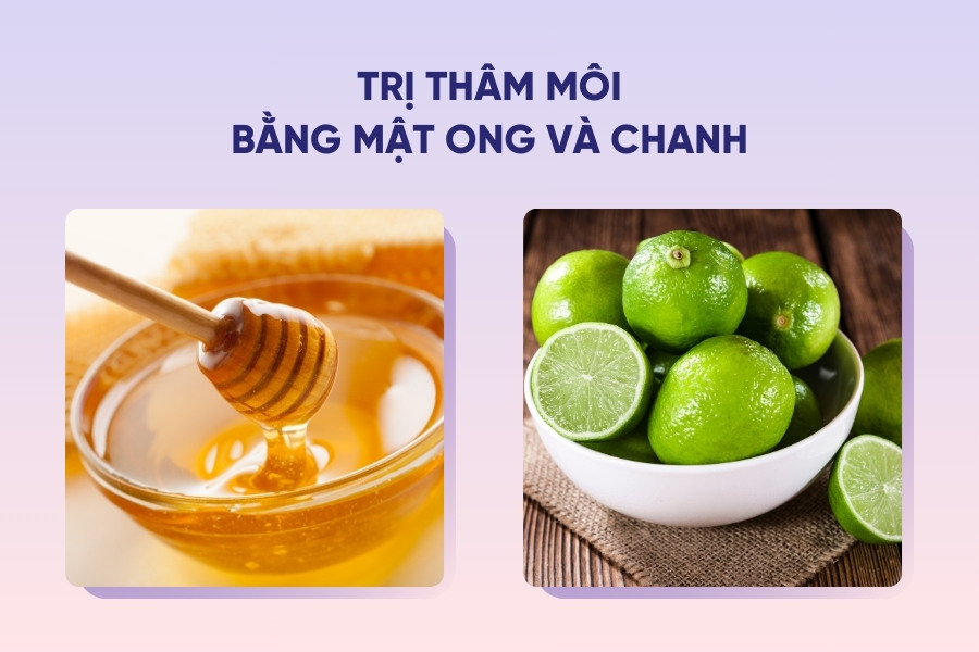 mẹo làm hồng môi bằng mật ong và chanh mẹo làm hồng môi bằng mật ong và chanh