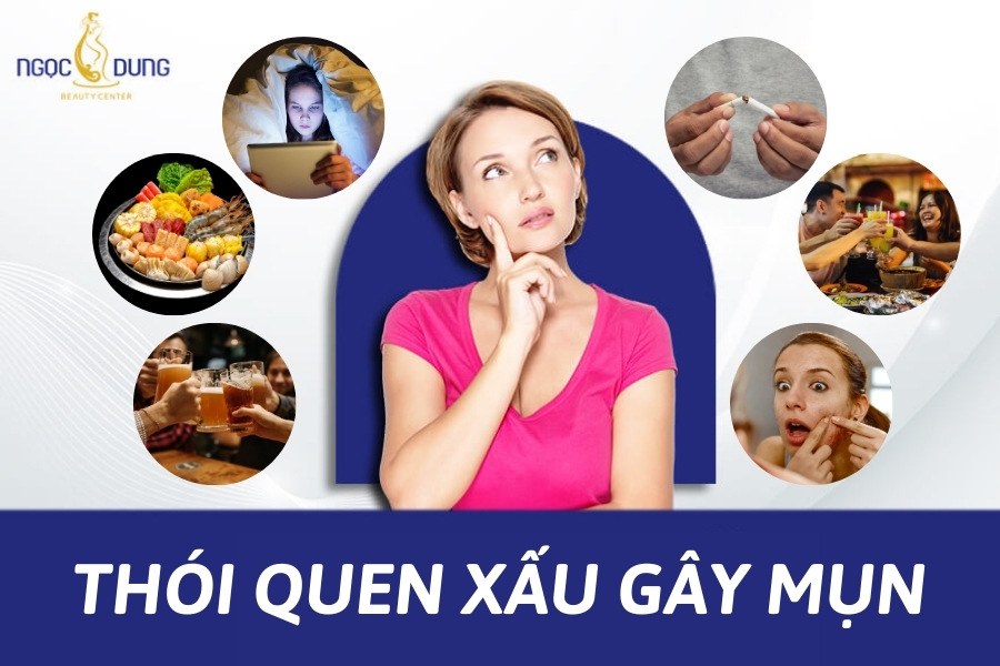 Những thói quen xấu hằng ngày lại là nguyên nhân chính gây mụn không hồi kết trên da