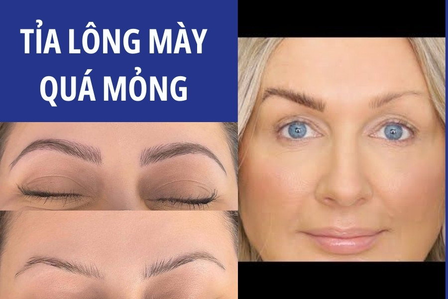 Không nên tỉa lông mày quá mỏng để tránh mất tự nhiên Không nên tỉa lông mày quá mỏng để tránh mất tự nhiên