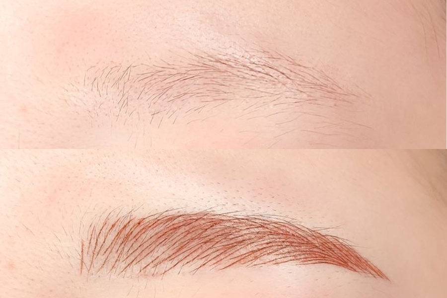 Hoàng bạc mi là kiểu chân mày có màu ngả vàng, sợi mỏng và cực kỳ ít