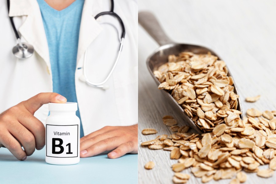 Mặt nạ vitamin B1 kết hợp cùng bột yến mạch giúp làn da luôn sáng khỏe đều màu