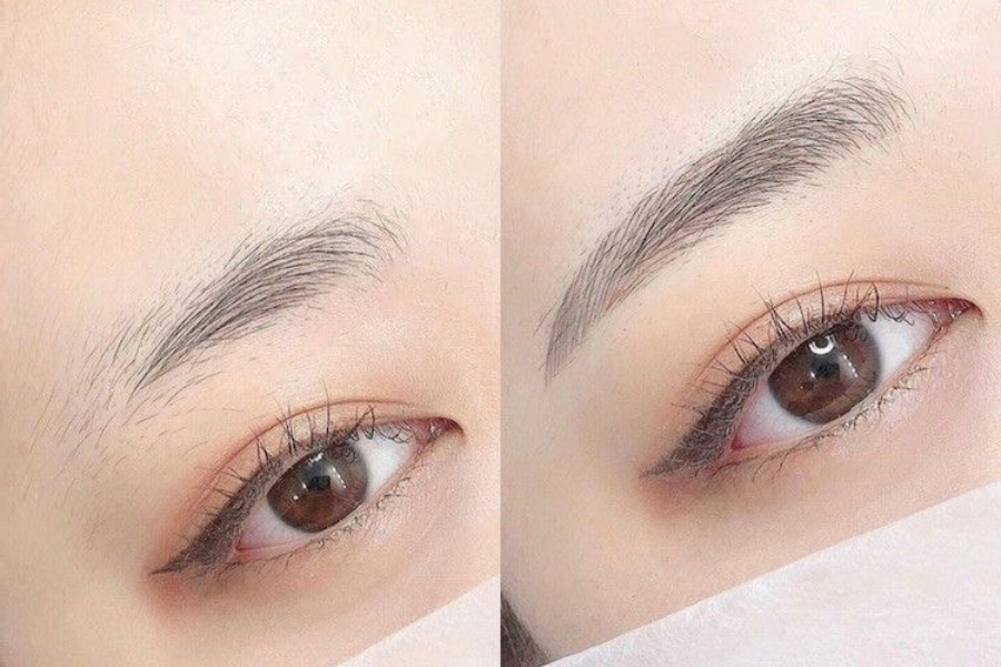 Cách vẽ chân mày phẩy sợi giúp tạo ra bộ lông mày tự nhiên, thanh thoát