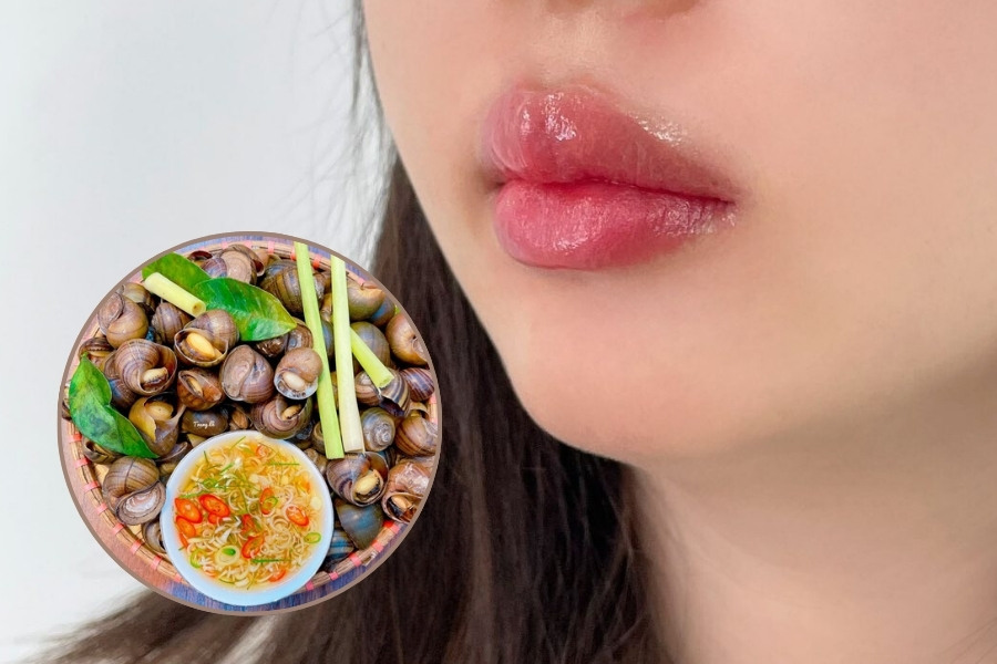 xăm môi ăn ốc được không