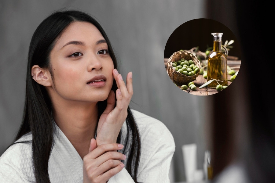 Kiểm tra phản ứng da với một lượng nhỏ dầu oliu trước khi sử dụng lên toàn bộ gương mặt Kiểm tra kích ứng của dầu oliu với da trước khi sử dụng