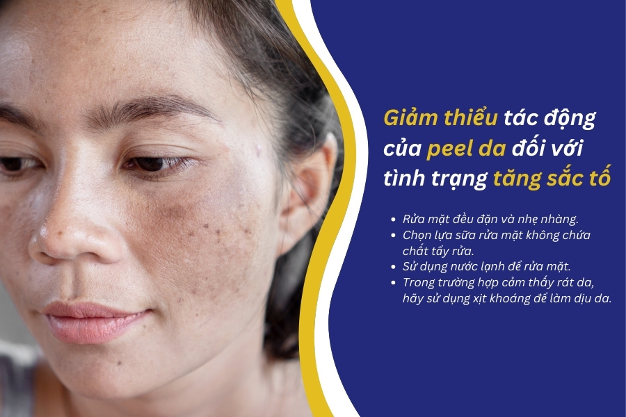 Các cách khắc phục tình trạng da bị tăng sắc tố sau peel