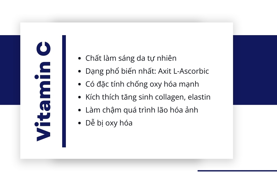 Vitamin C là gì trong sản phẩm chăm sóc da?