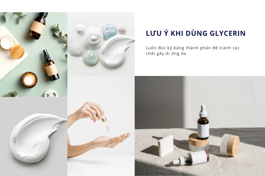 Lưu ý lựa chọn và sử dụng sản phẩm chứa Glycerin cho da