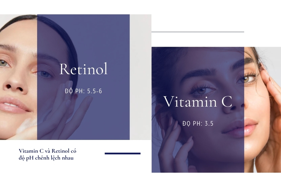 Không thể dùng Vitamin C và Retinol cùng nhau?