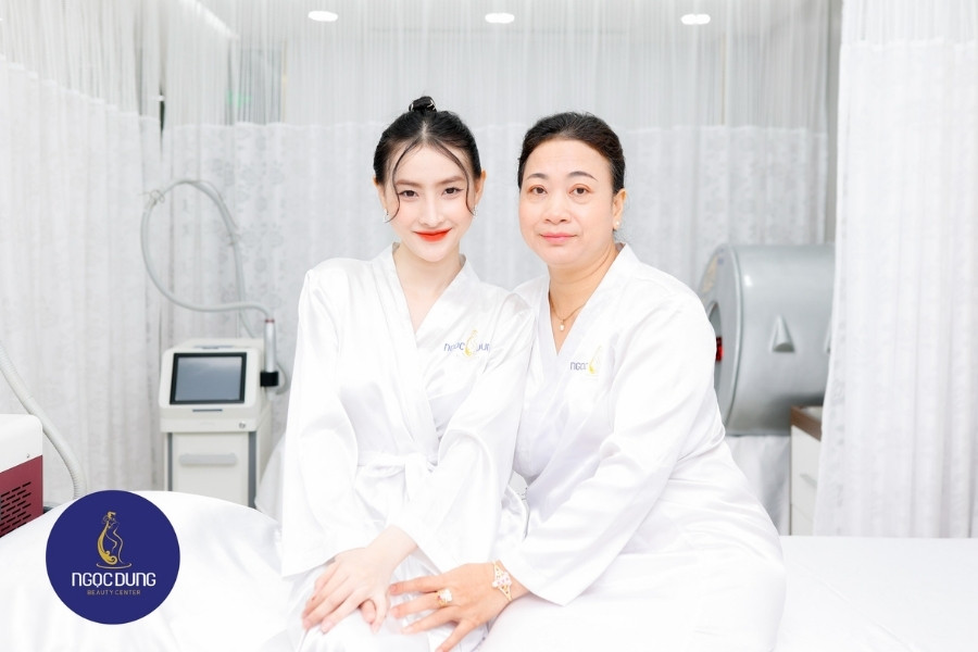 Làn da trắng bật tone sau liệu trình tắm trắng tại TMV Ngọc Dung