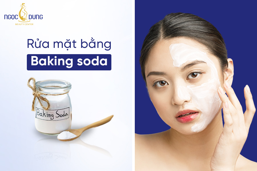 rửa mặt bằng baking soda