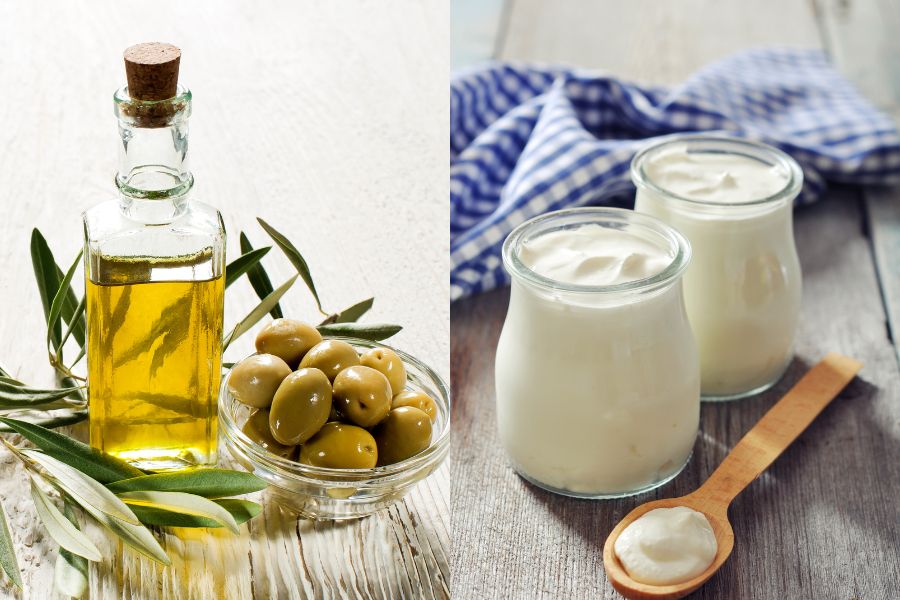 Dầu oliu và sữa chua giúp làm trắng da, mềm mịn hiệu quả Dầu oliu và sữa chua giúp làm trắng da, mềm mịn hiệu quả