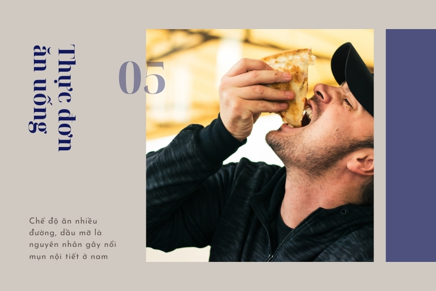 Chế độ ăn không khoa học, nhiều dầu mỡ và đường có thể dẫn đến nổi mụn Chế độ ăn không khoa học, nhiều dầu mỡ và đường có thể dẫn đến nổi mụn