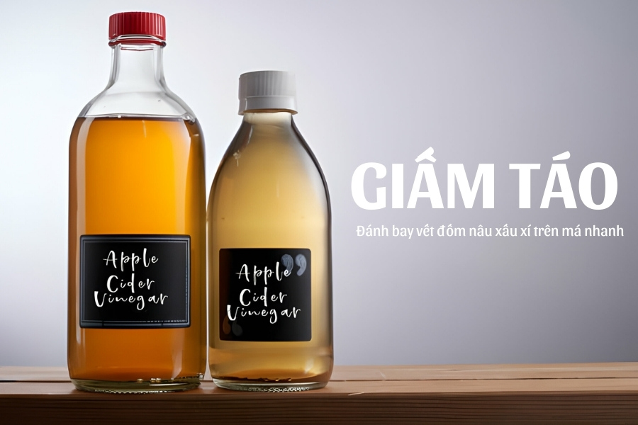 Cách trị đốm nâu trên gò má chỉ với các bước đơn giản bằng giấm táo Cách trị đốm nâu trên gò má chỉ với các bước đơn giản bằng giấm táo