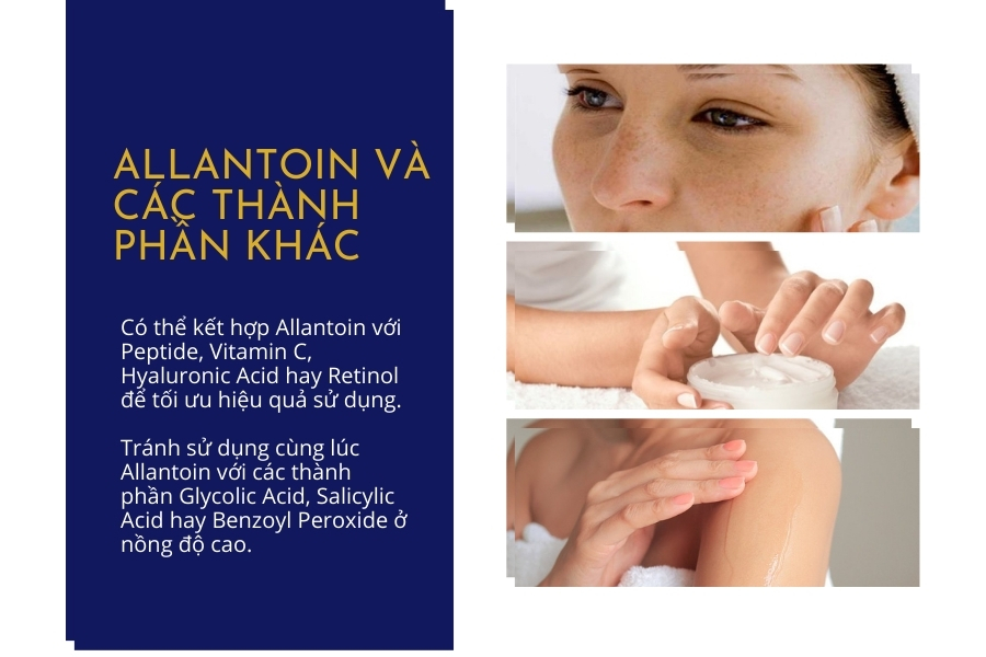 Allantoin nên kết hợp với hoạt chất nào?