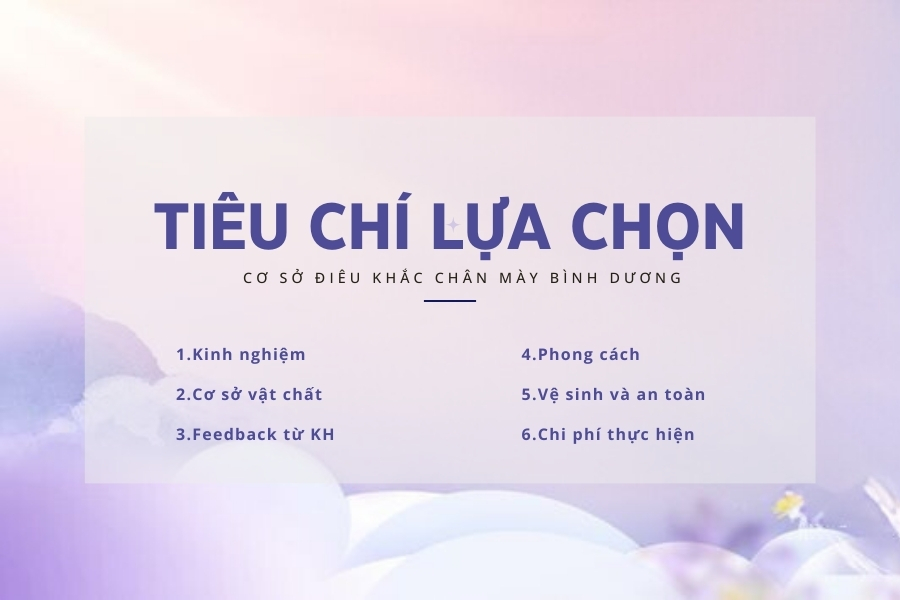 Các tiêu chí lựa chọn cơ sở điêu khắc lông mày Bình Dương chất lượng Các tiêu chí lựa chọn cơ sở điêu khắc lông mày Bình Dương chất lượng