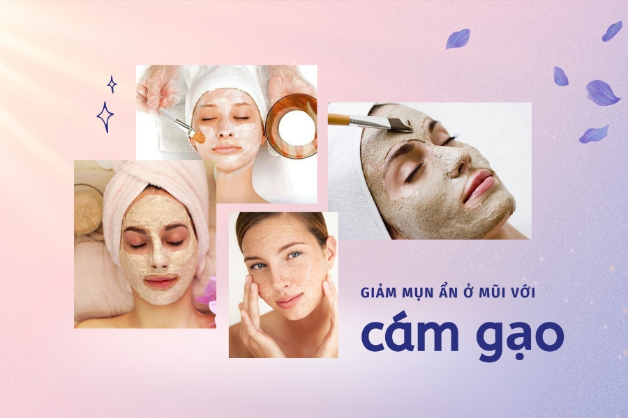 Loại bỏ mụn ẩn ở mũi với cám gạo Loại bỏ mụn ẩn ở mũi với cám gạo