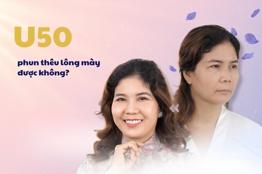 Tuổi trung niên có làm chân mày phun thêu được không?