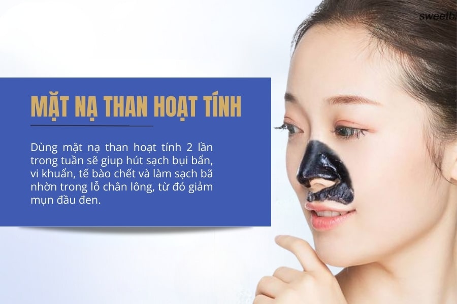 Cách lấy mụn đầu đen ở mũi bằng than hoạt tính