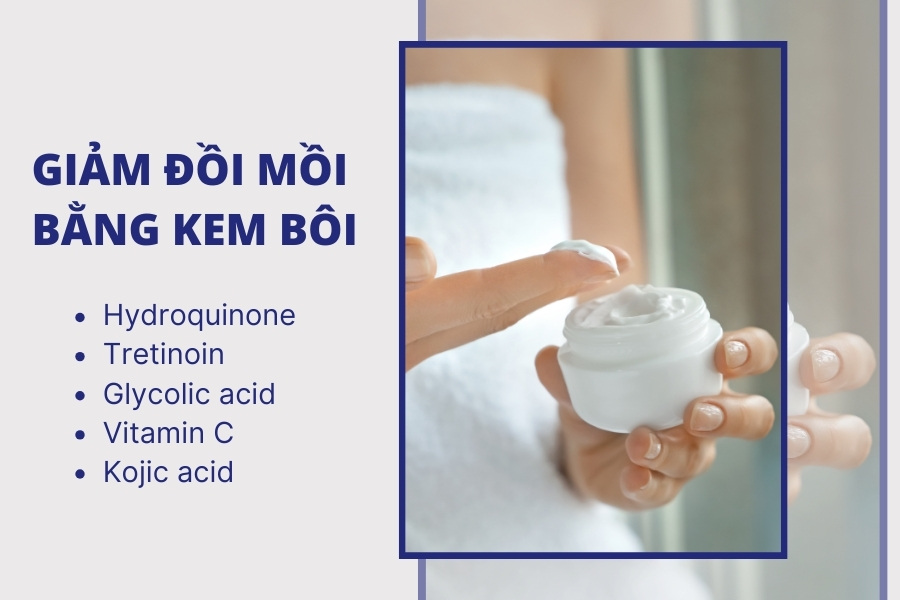 Dùng kem bôi tại nhà cũng là một trong những cách làm mờ đồi mồi hiệu quả