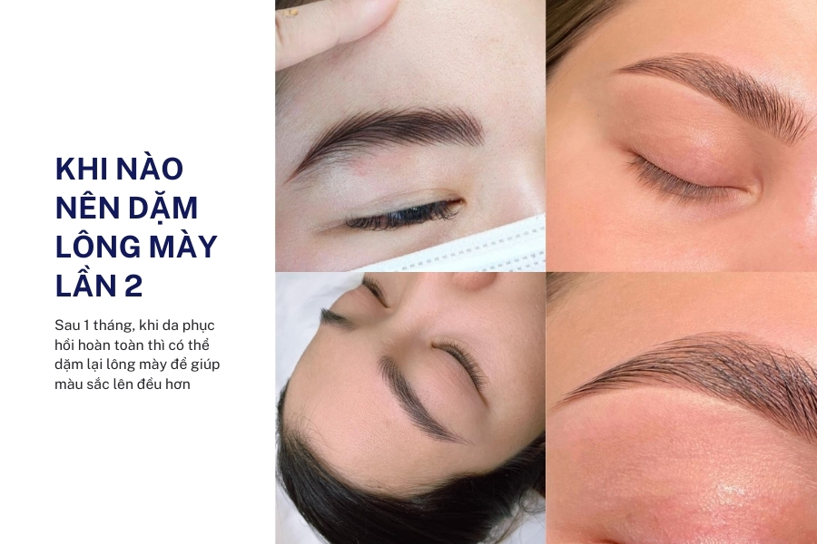 Điêu khắc, phun mày bao lâu thì dặm lại được?