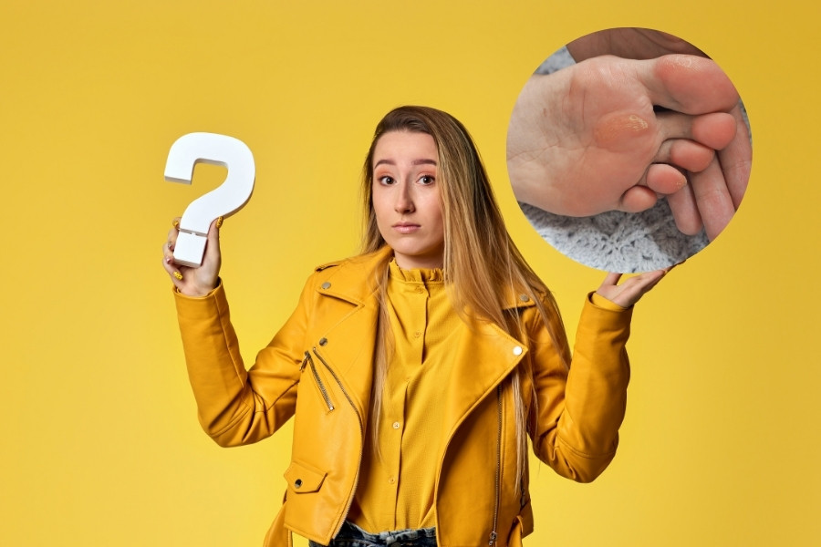 Vì sao vết chai chân bị đau? 9 cách trị chai chân hiệu quả 2 got chan bi chai