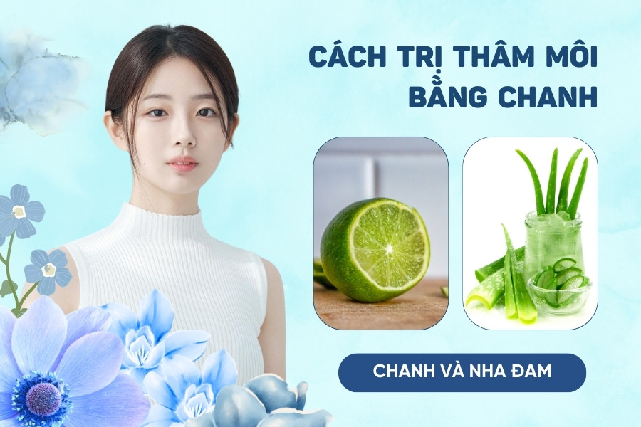 khử thâm môi hiệu quả với công thức chanh và nha đam khử thâm môi hiệu quả với công thức chanh và nha đam
