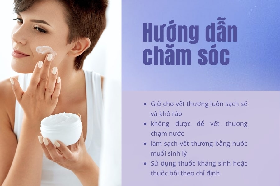 Chăm sóc vết thương sau khi tẩy nốt ruồi