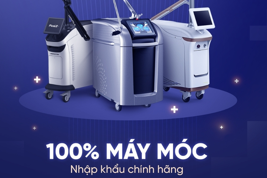 100% máy móc, công nghệ trị mụn đều được Ngọc Dung nhập khẩu trực tiếp từ nước ngoài 100% máy móc, công nghệ trị mụn đều được Ngọc Dung nhập khẩu trực tiếp từ nước ngoài