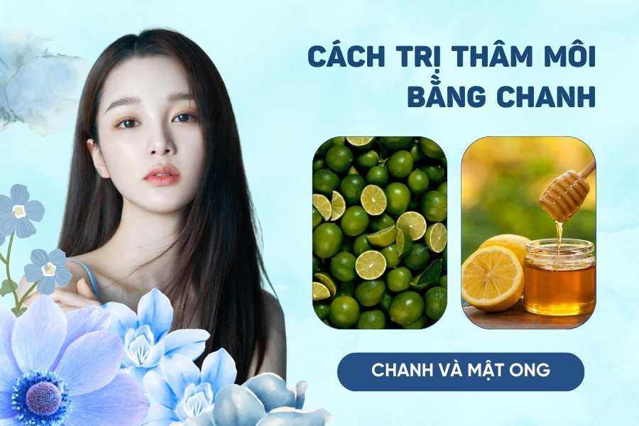 trị thâm môi bằng chanh kết hợp mật ong trị thâm môi bằng chanh kết hợp mật ong